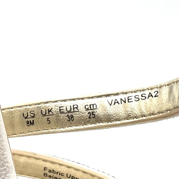 Naturalizer‎ Womens Size 8 Vanessa 2 White Jeweled Dress Sandals Heels Shoes - Picture 13 of 13